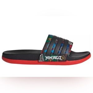 Adidas Youth Adilette Comfort Lego Slide Sandals